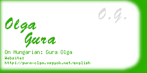 olga gura business card